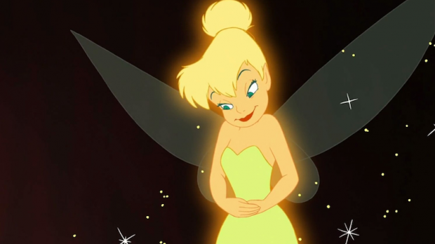 Tinker Bell. When her light grew dim, the children clapped and saved her life.