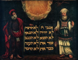 Moses and Aaron with the Tablets of the Law