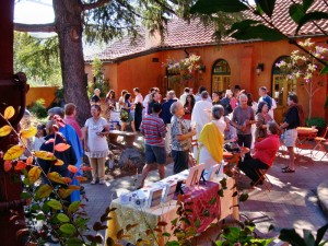 Courtyard, Ananda Sangha